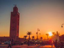 Coucher de soleil sur Marrakech